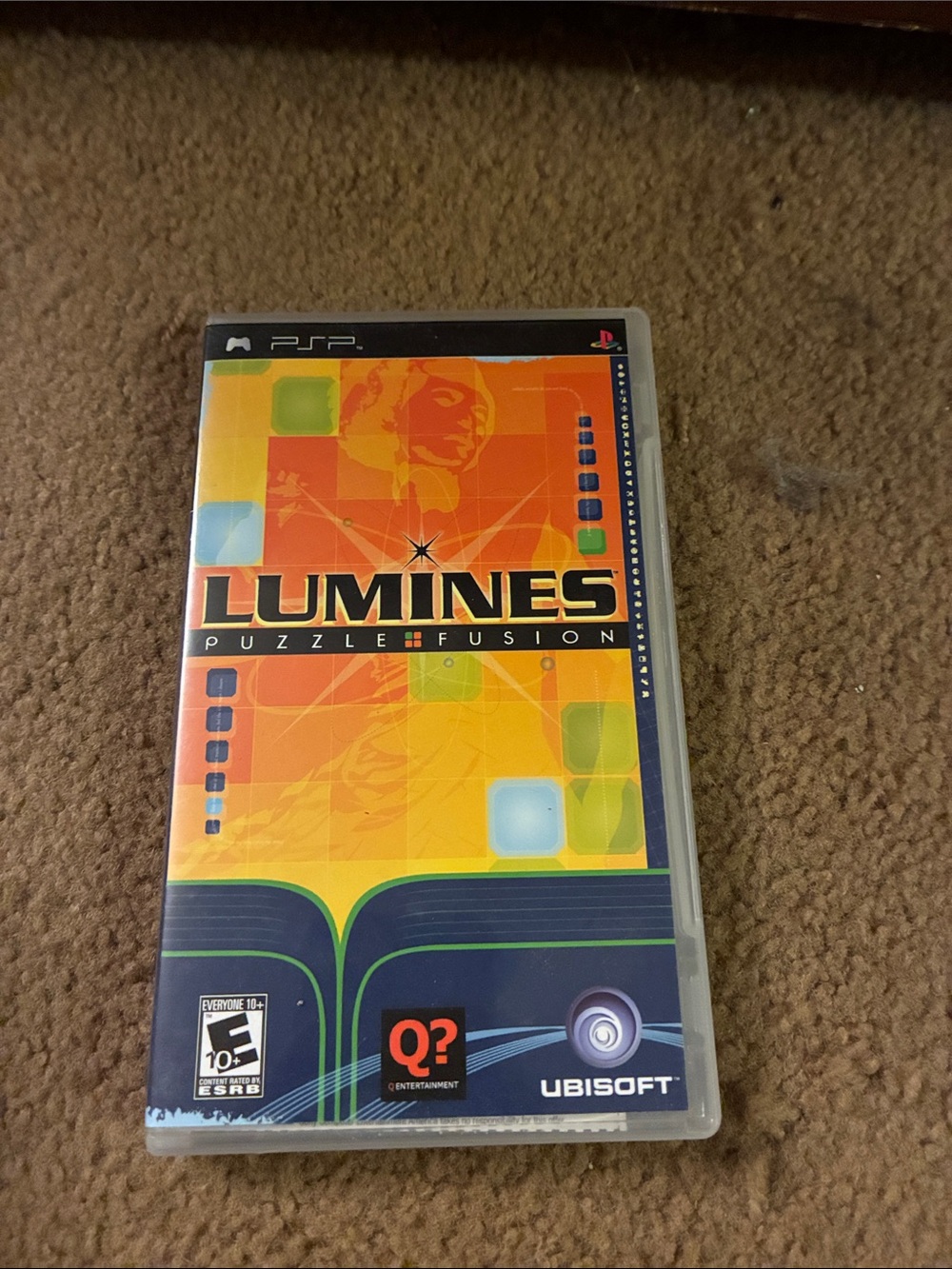Lumines Puzzle Fusion (PSP) - Orange/Yellow Cover